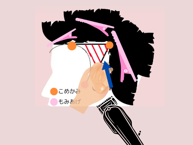 ツーブロック耳まわり